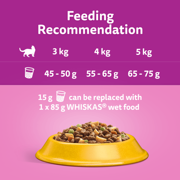 The Official Site of Whiskas 1 Adult with Chicken Dry Cat Food